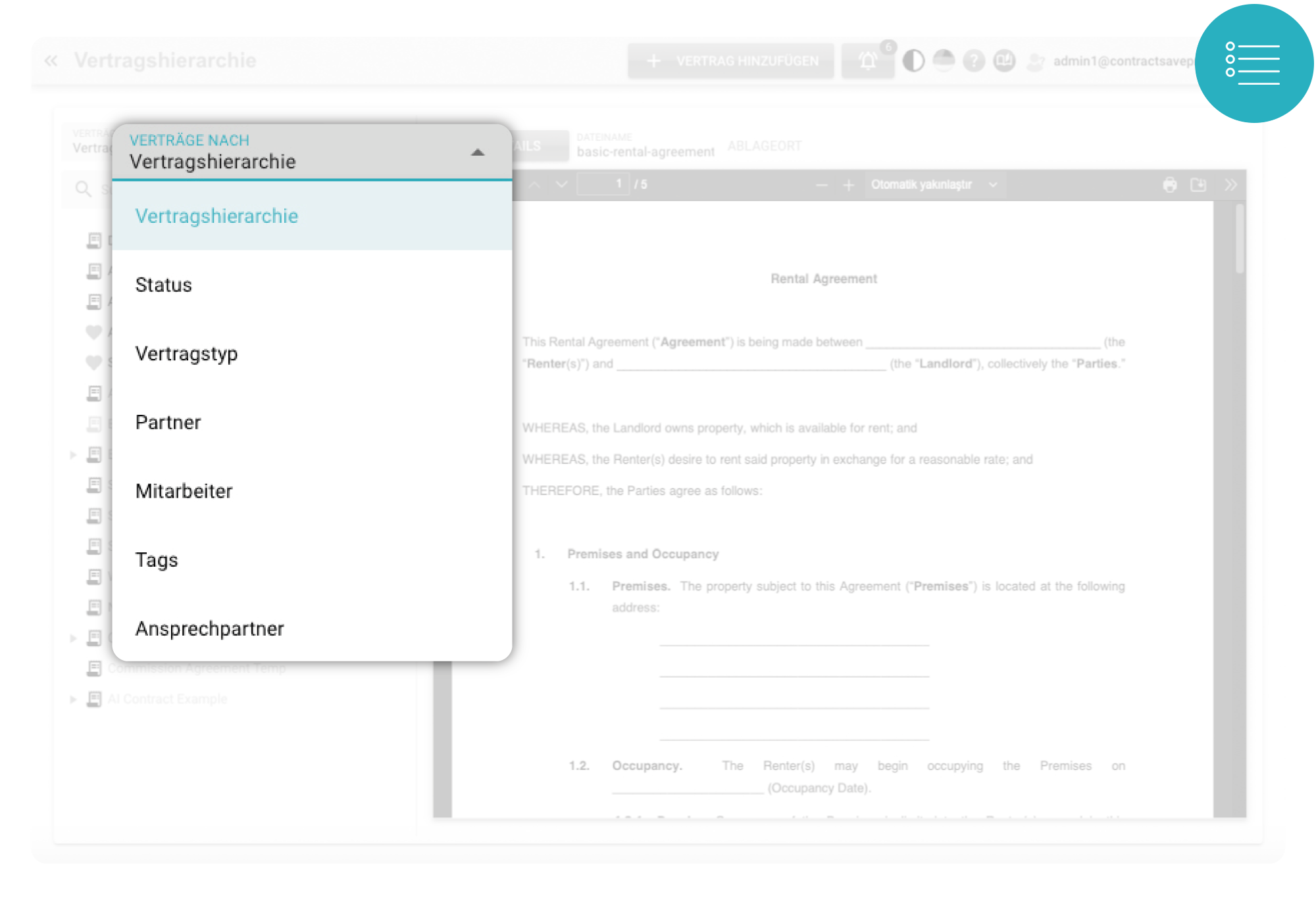 ContractSilo Dashboard