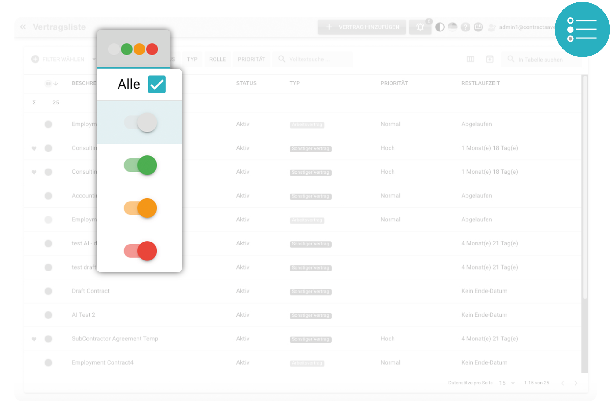 ContractSilo Dashboard