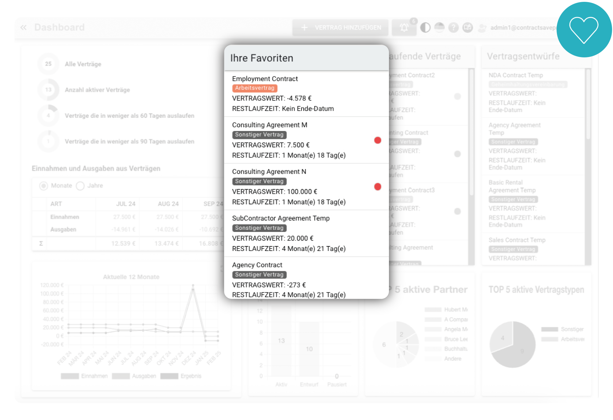 ContractSilo Dashboard