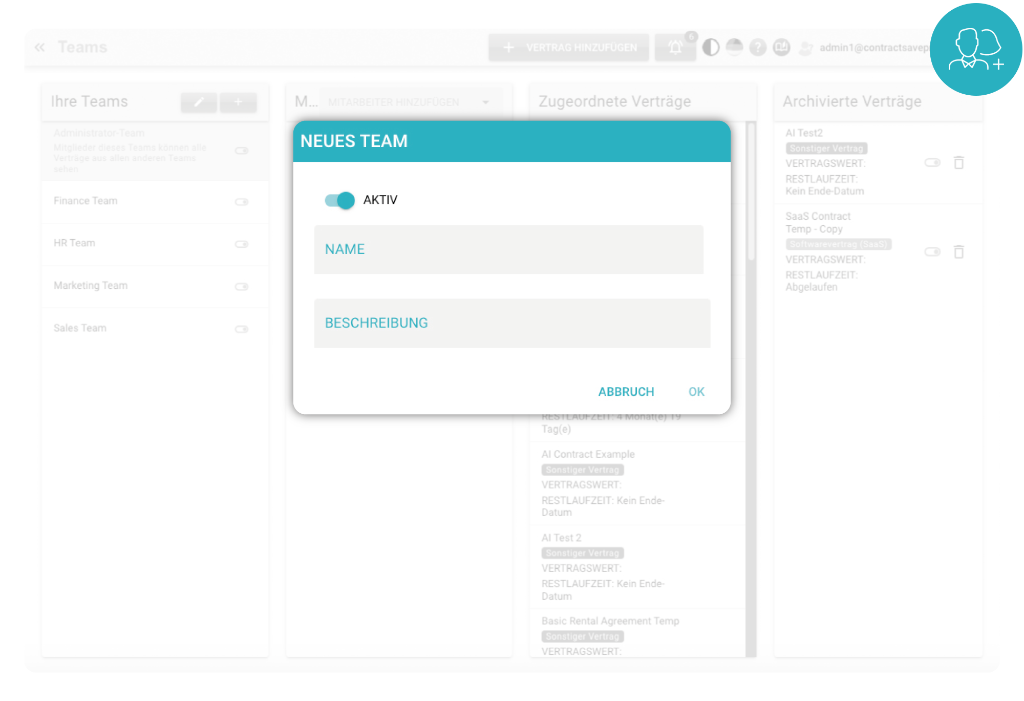 ContractSilo Dashboard